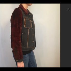 New Krio Denim and Fur jacket size S